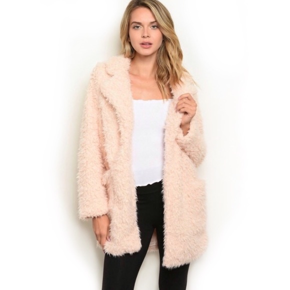 A Girl Thing Jackets & Blazers - Fuzzy Open Sherpa Jacket